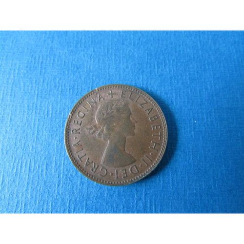 1953 QUEEN ELIZABETH II AUSTRALIA HALFPENNY - COIN - 1 FREE POST. C