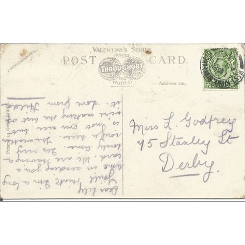 NICE PRINTED POSTCARD RING O'BELLS HOTEL WEST KIRBY CHESHIRE 1912 (629)