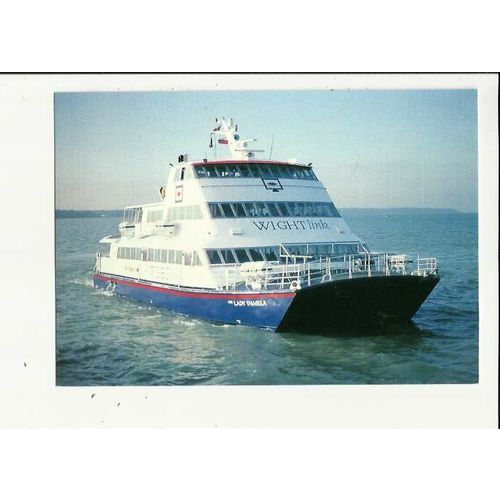 Wightlink OUR LADY PAMELA Postcard by Nigh (CKIW 2184)