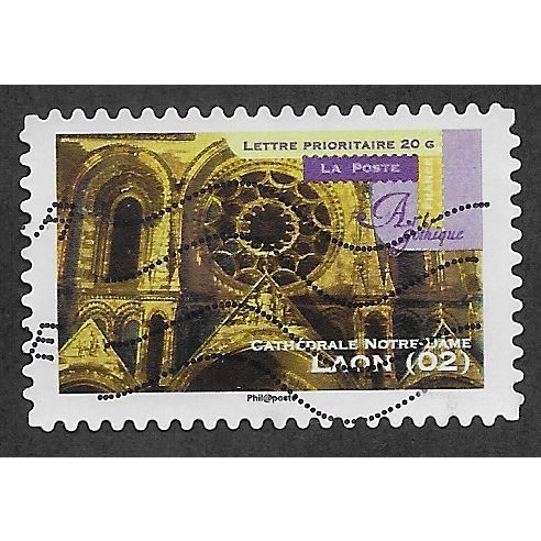 FRA 2011 (58c) 'GOTHIC ART - LAON 02' FINE USED (EBID56-525)