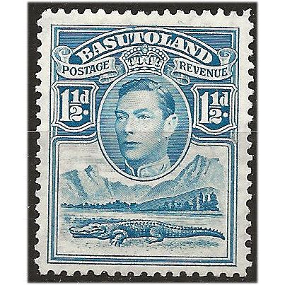 Basutoland 1938 SG20 1 1/2d Light Blue Mounted Mint . ..