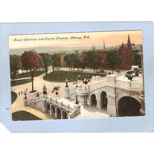 New York Albany Grand Staircase & Capitol Grounds ny_box2~435