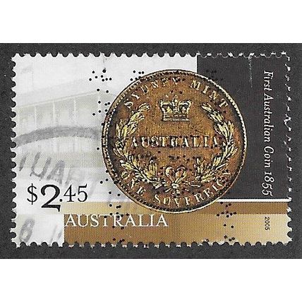 AUS 2005 $2.45 '150TH ANN OF FIRST AUSTRALIAN COIN' FINE USED (EBID67-970)
