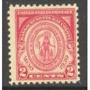 682 2c Massachusetts Just Clears MNH Q0134