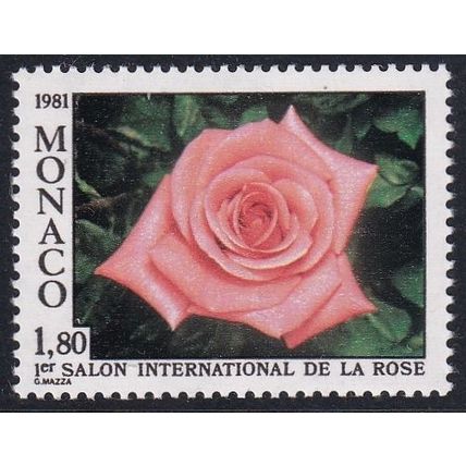 Monaco 1981 SG 1542 UMM - Flora/Rose (E-338 (2))