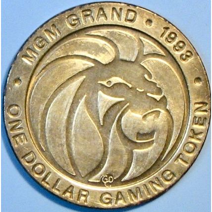 MGM Grand. $1 Casino Token. Las Vegas, NV. Federico Owlini. R85.