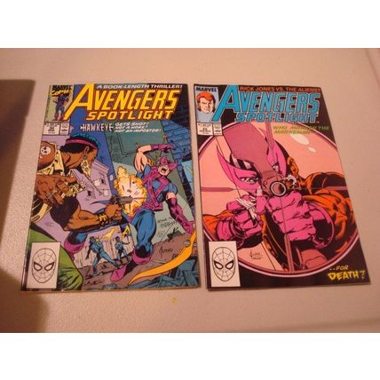 1989/1990, Marvel Comics, AVENGERS SPOTLIGHT, 2-Comics, #'s 25, 30