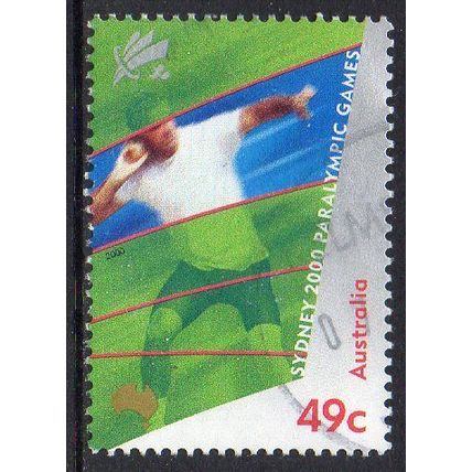 Australia 2000 Paralympics - Shot Putt 49c Sheet Used