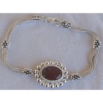 Red agate oriental bracelet