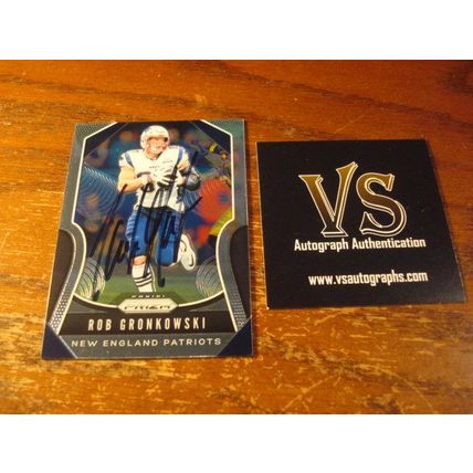 2019 Panini Prizm, Autograph Card, w/COA, ROB GRONKOWSKI, Patriots