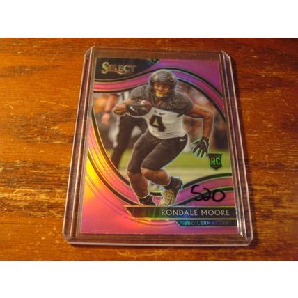2021 Panini Select, 2-Rc Cards, Pink/Blue, MOORE/McKINNEY