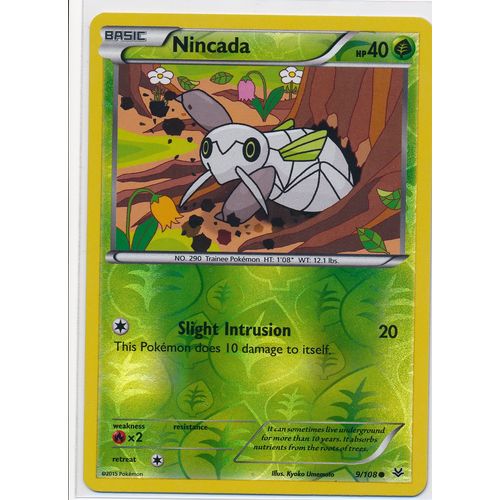 Pokemon Roaring Skies #9/108 Nincada Rev Holo