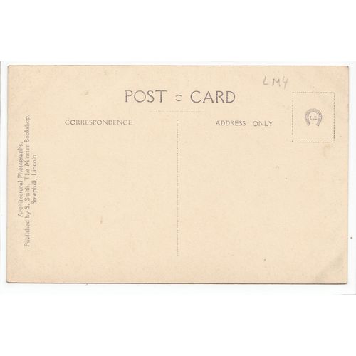 Lincoln Architecture S Smith Minster Bookshop Postcard LM4