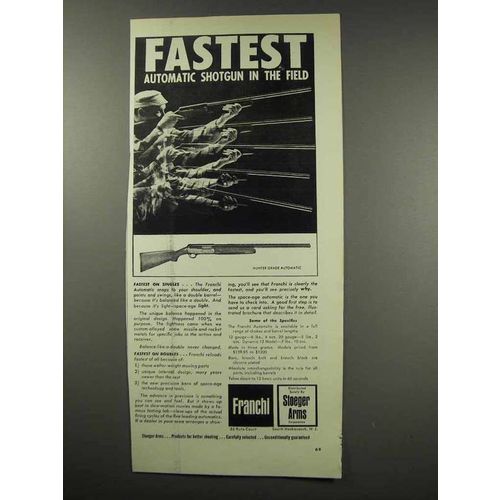 1966 Franchi Hunter Grade Automatic Shotgun Ad