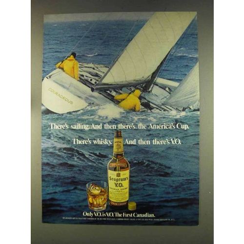 1976 Seagram's V.O. Whisky Ad - Sailing America's Cup