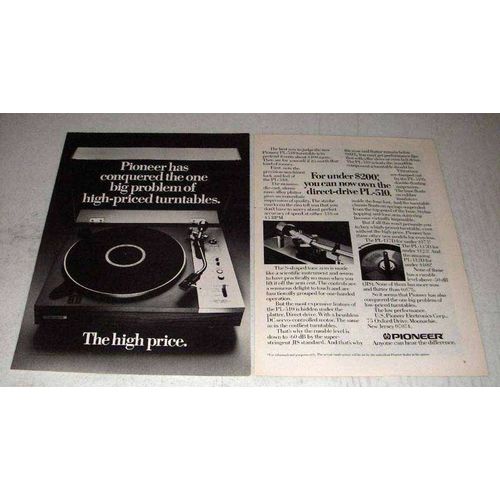 1976 Pioneer PL-510 Turntable Ad - Conquered