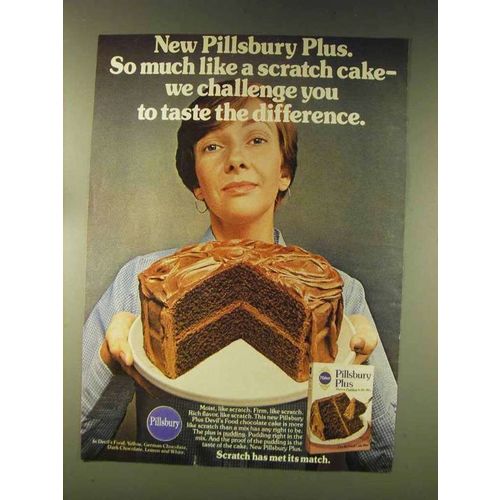 1976 Pillsbury Plus Devil's Food Cake Ad