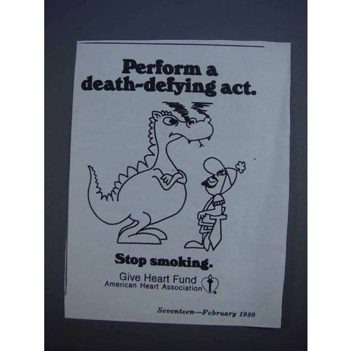 1980 American Heart Association Ad - Death-Defying Act