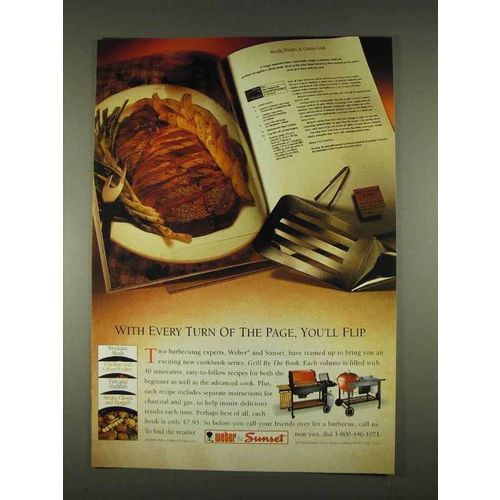 1996 Weber and Sunset Grills Ad - You'll Flip