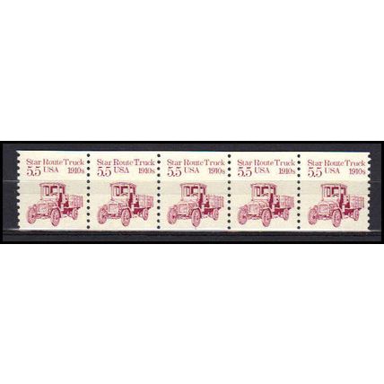 2125 5.5c Star Route Truck Fine MNH Dry Gum PNC 1/5 X0441
