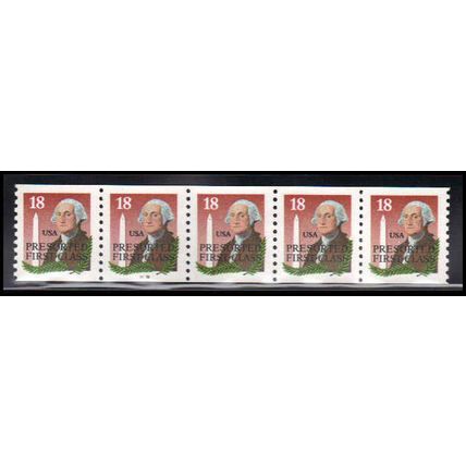 2149av 18c George Washington Very Fine MNH Dry Gum PNC 33333/3+2 X2374