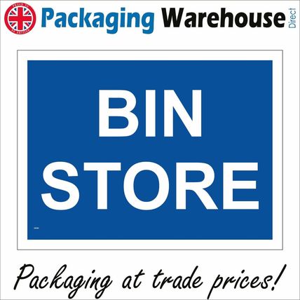 GE965 BIN STORE SIGN WHEELIE STORAGE RUBBISH WASTE RECYCLE AREA SHEDS SKIP