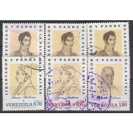 Venezuela N° PA 980 981 982 984 985 989 YVERT OBLITERE ( USED )
