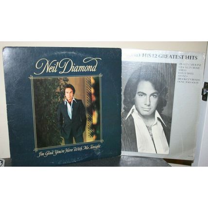Neil Diamond Vinyl Records His 12 Greatest Hits I'm Glad You're Here With Me...
