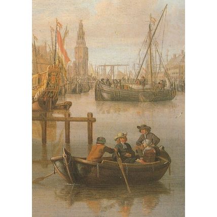 Abraham Storck Amsterdam Rare Commemorative Painting Postcard