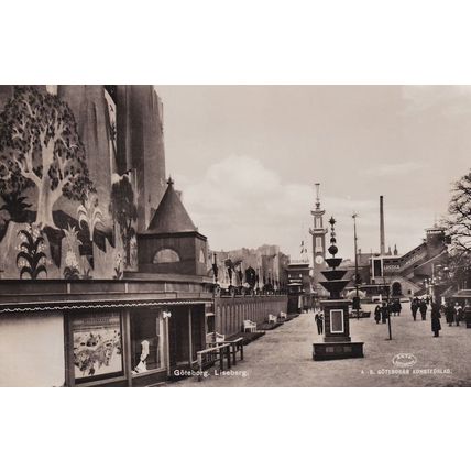 Goteborg Liseberg Sweden Vintage Real Photo Postcard