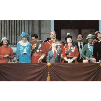 Buckingham Palace after Trooping The Colour Ceremony 1981 Royal Postcard