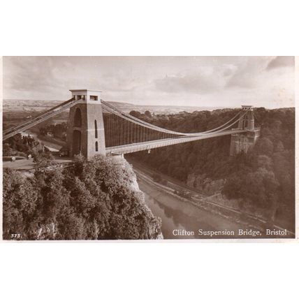 Clifton Suspension Bridge - Bristol - 1952 Postcard (259)