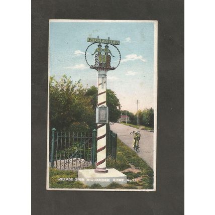 Postcard Kent Biddenden Village sign