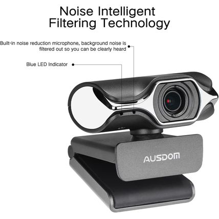 New AUSDOM Webcam 1080P Full HD, AW620