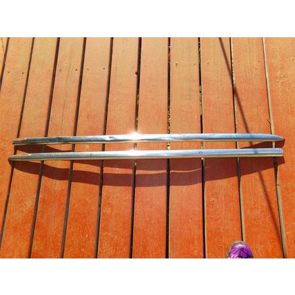 1947 Plymouth Deluxe Hood Trim OEM 2 pc 47 1/2"