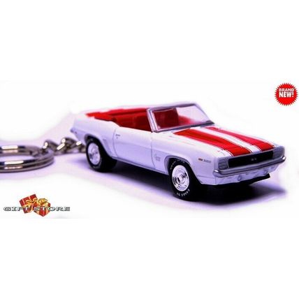 KEYCHAIN 67~68 WHITE CHEVY CAMARO SS CONVERTIBLE ❤️GREAT GIFT❤️