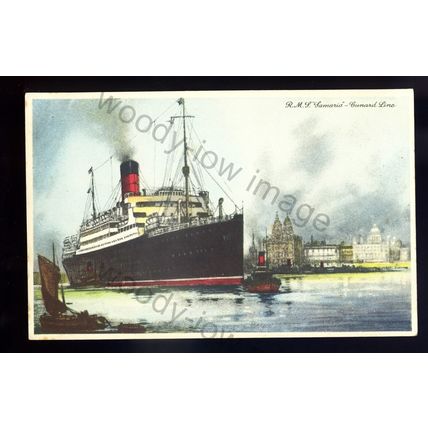 LS2568 - Cunard Liner - Samaria - Artist U/K - postcard