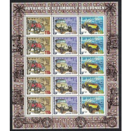 New Caledonia Vintage Cars Sheetlet of 5 sets 2006 MNH SG#1371-1373