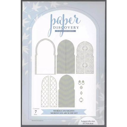 Paper Discovery. Moroccan Arch Die Set. Die Cutting Cardmaking Scrapbooking