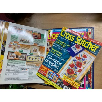12 x 1998 CROSS STITCHER MAGAZINES IN NEEDLECRAFT BINDER (P14)