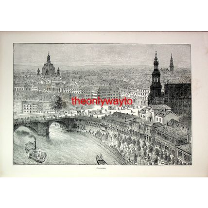 Dresden, Germany, Book Illustration (Print), 1893