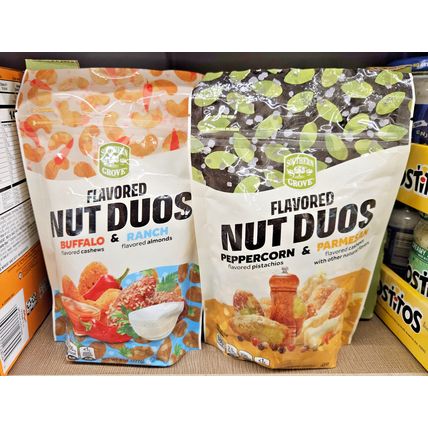 Southern Grove Flavored Nut Duos Buffalo & Ranch 8oz 227g (2 Bags)