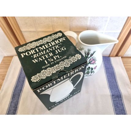 Vintage Floral Water Jug | Portmeirion Botanic Garden Original Box 1.75 Pint