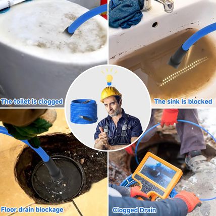 NIFUAL Sewer Jetter Kit 150FT for Pressure Washer,5800Psi Drain Cleaner Hose for