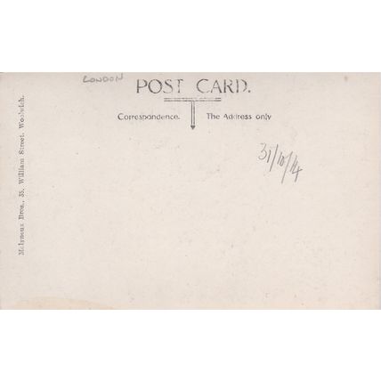 EC773 WOOLWICH - R.A. BARRACKS. R/P POSTCARD