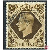 1936 SG477 1s Bistre Brown Fine Used