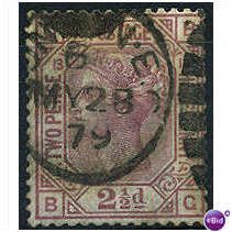 1878 SG141 2 1/2d Rosy-Mauve Plate 13 Good++ Used "BG"