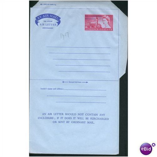 GB Airmail 1957 - 46th Parliamentary Conference O/P 6d