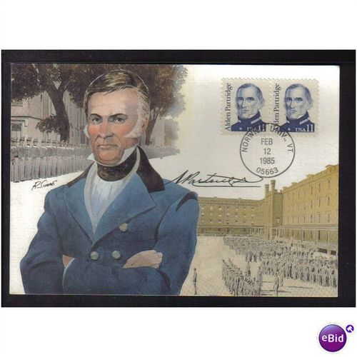 1985 USA ALDEN PARTRIDGE NORWICH UNIV PMK REF 85-4 FDI