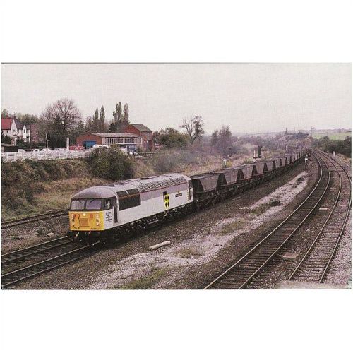 Railway Postcard BR Class 56 56095 CLAY CROSS JCN 1987 Harworth Colliery Loco